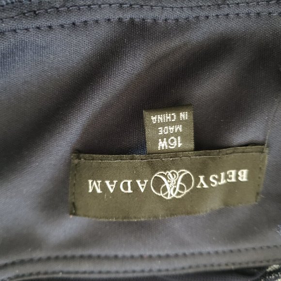 Betsy & Adam Navy and Silver Embellished Gown - Picture 4 of 4